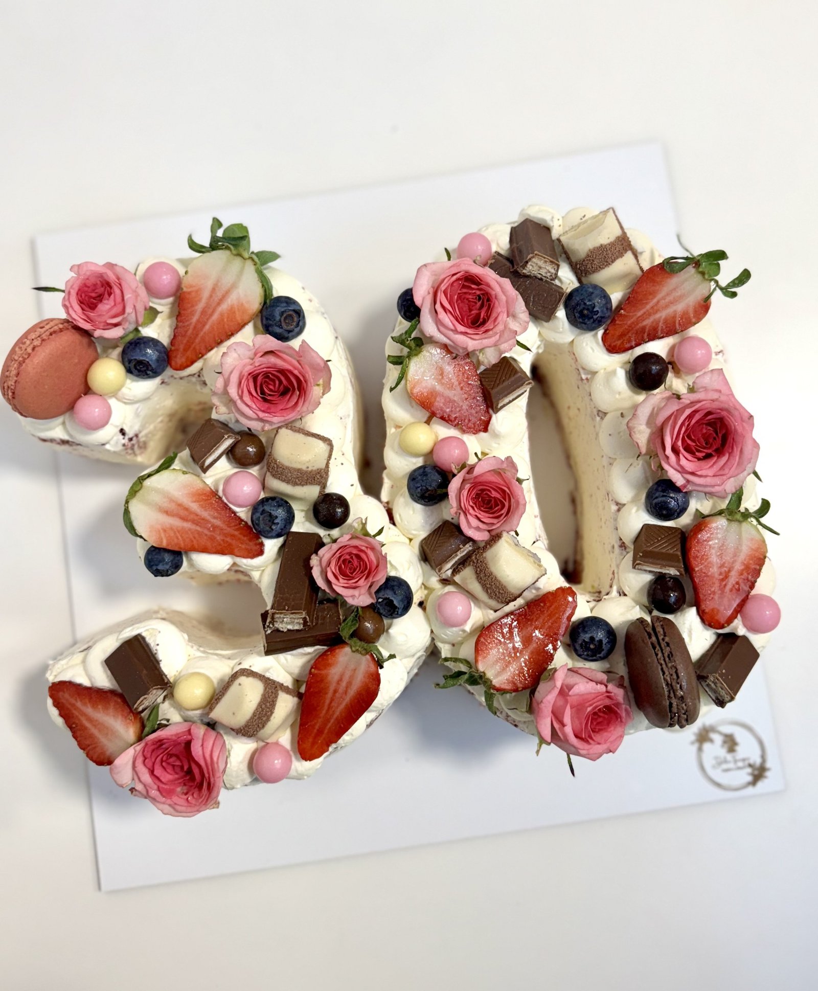 Pastel de número o letra