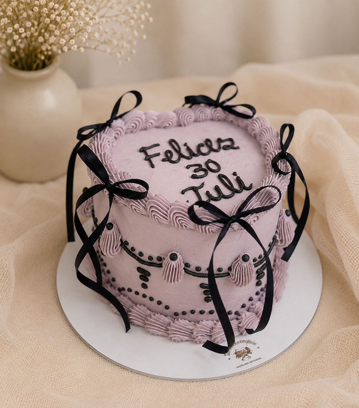 Vintage Heart Cake - Imagen 2