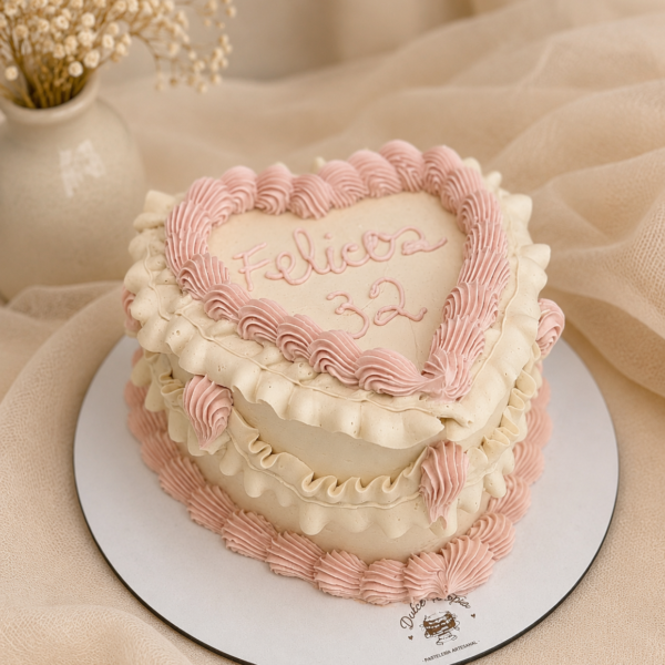 Vintage Heart Cake