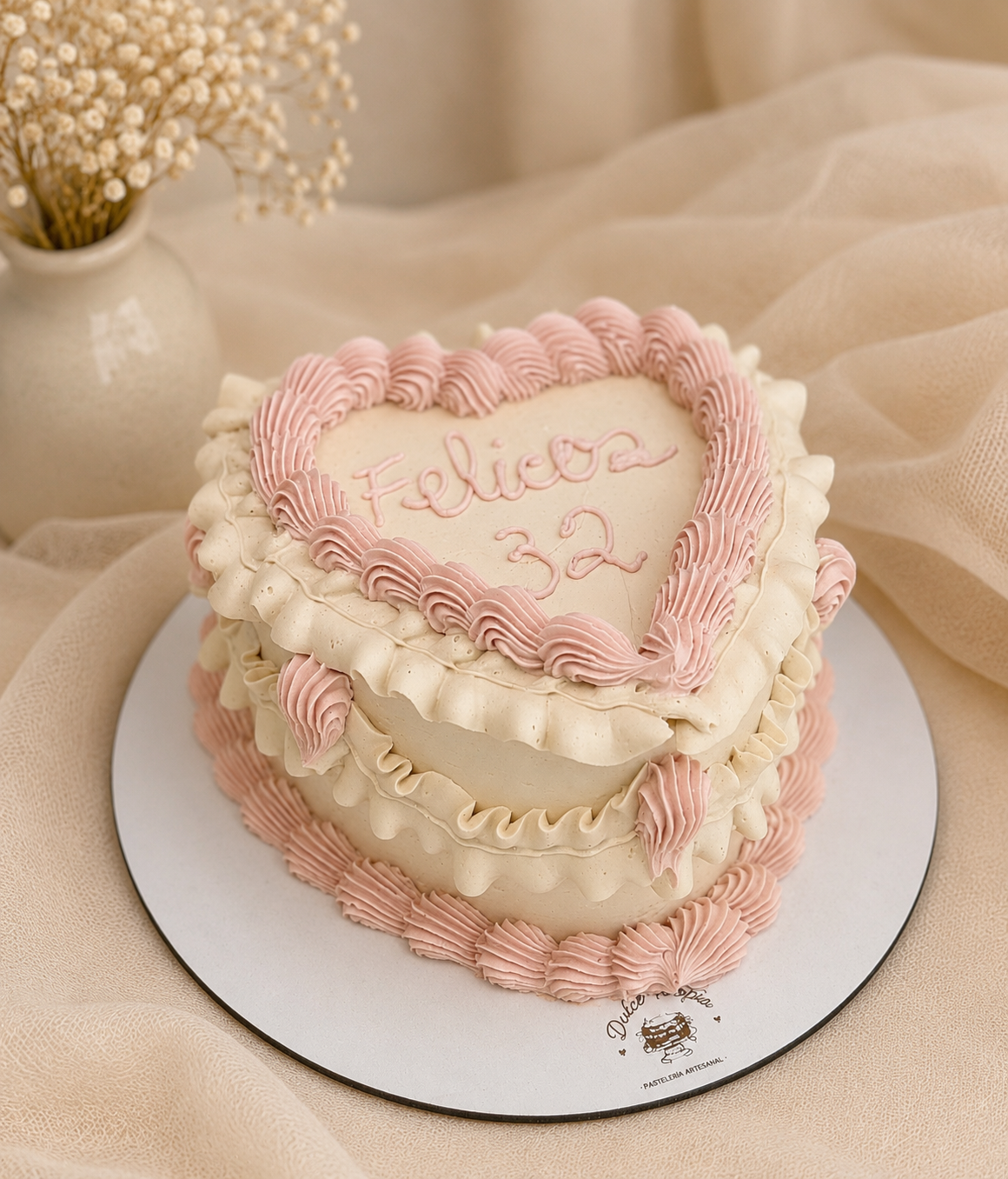 Vintage Heart Cake