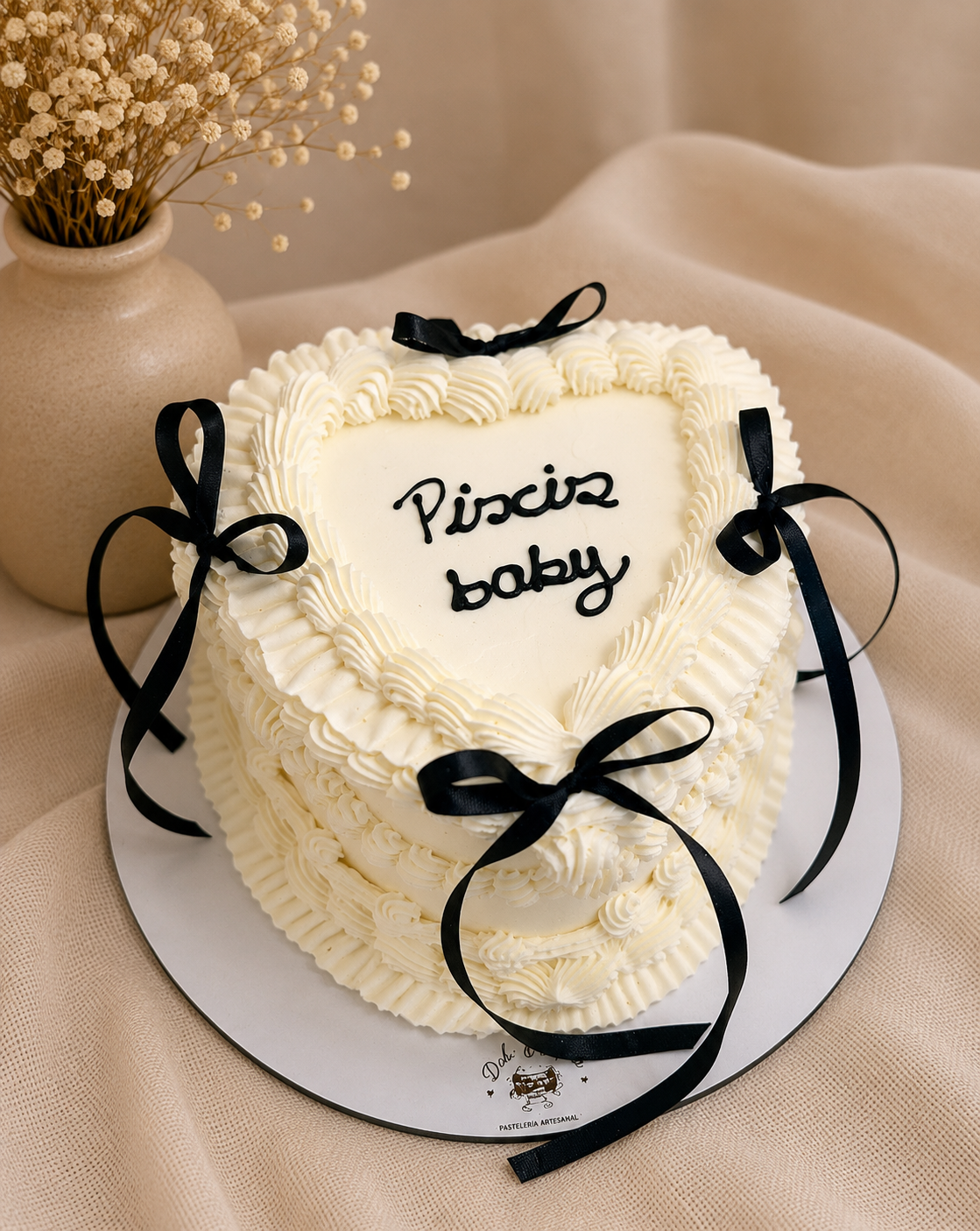 Vintage Heart Cake - Imagen 5