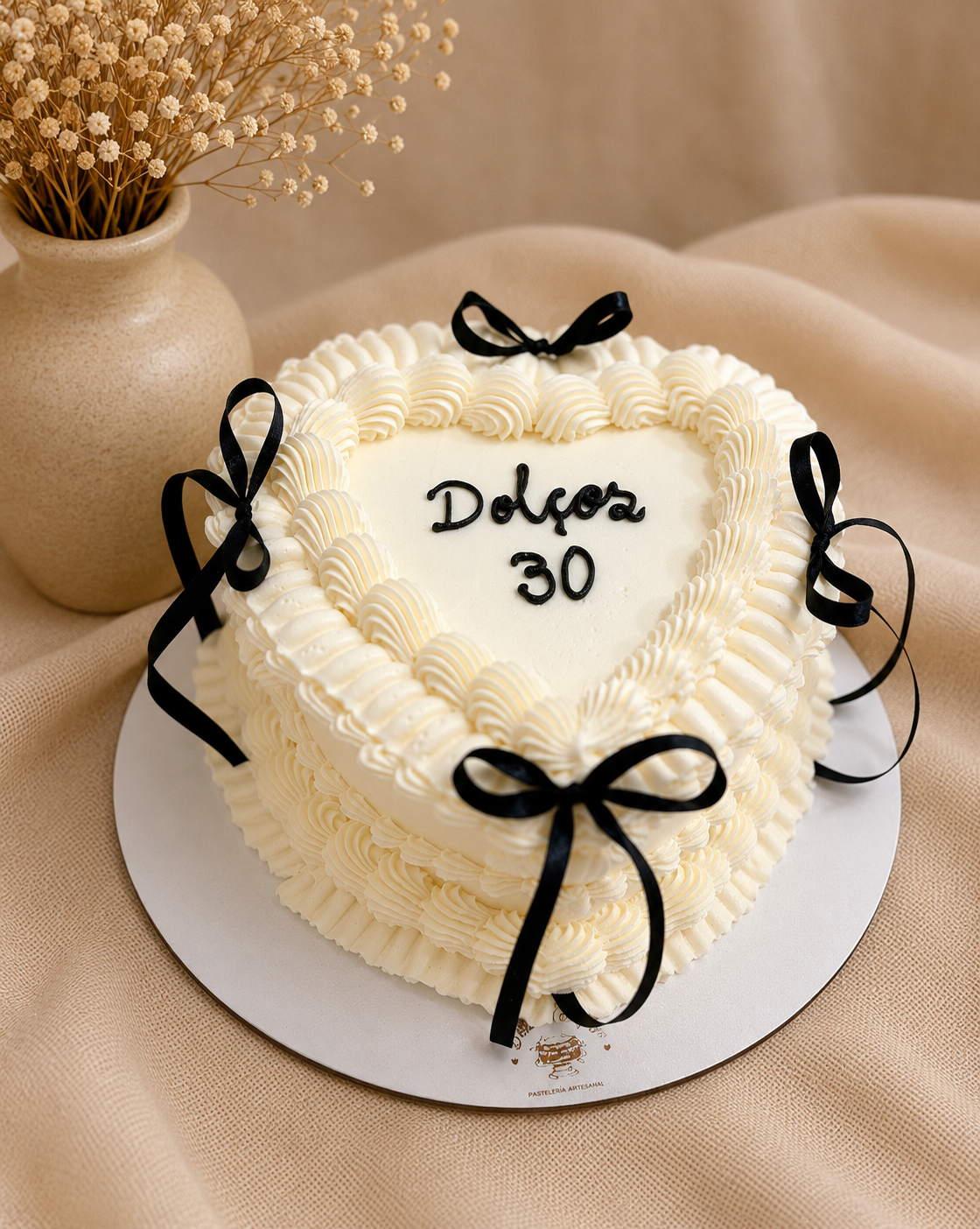 Vintage Heart Cake - Imagen 6