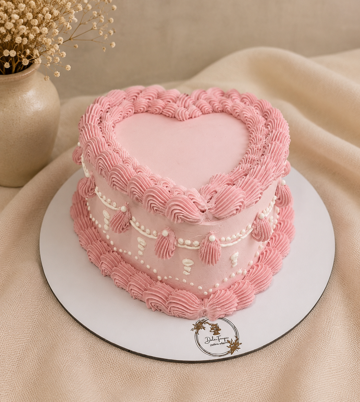 Vintage Heart Cake - Imagen 12