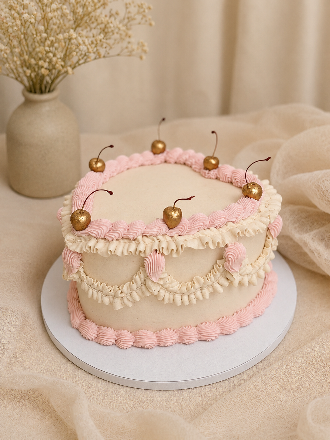 Vintage Heart Cake - Imagen 9