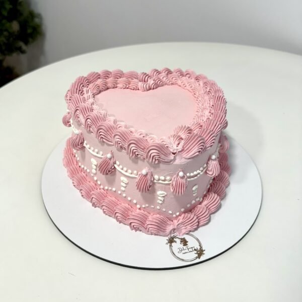 Vintage Heart Cake