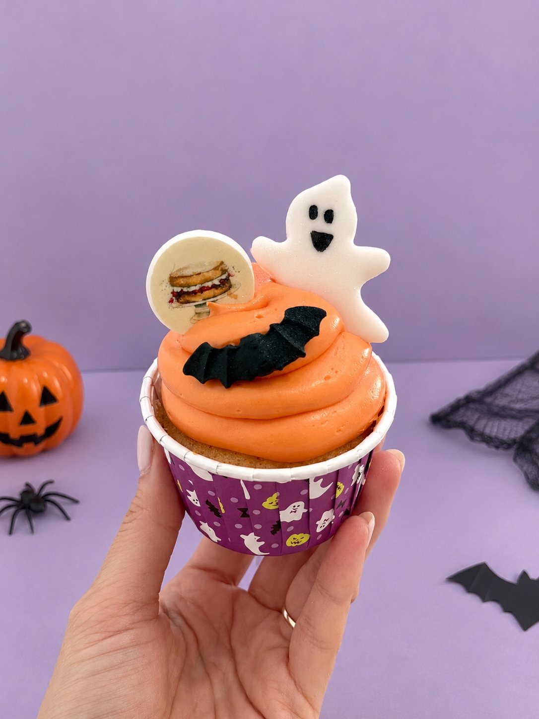 Box de 6 Cupcakes Halloween Personalizados para Empresas - Imagen 2